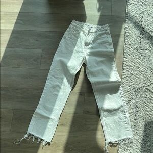 Zara Cream Denim Pants